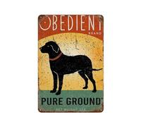 Vintage Metal Tin Sign Black Dog Pepper Kitchen Labrador Retriever Print Wall Art Poster Anniversary Birthday Christmas Housewarming Gift Home Wall Decor(15x30cm）6x12 inch-310