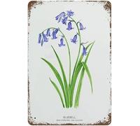 Vintage Metal Tin Sign Bluebell Valentine's Day Sign Funny Novelty Kitchen Bar Club Garage Garden Home Decor Wall Art Tin Signs 8X6 Inches