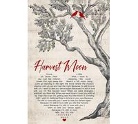 Vintage Metal Tin Sign Cardinal Bird Harvest Moon Wall Decoration for Home Bedroom Bar Pub Cafe Men Cave Gifts for Friends Family Fun Signs 8x12 Inch