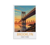 Vintage Metal Tin Sign Funny,Brooklyn New York,Wall Decor Kitchen Garage Dining Room Home Decor Hotel Decor Gift 30x40cm