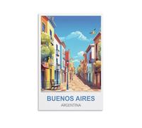 Vintage Metal Tin Sign Funny Buenos Aires Argentina Vintage Plaques Poster Plaque Decor Retro Posters Gallery Wall Art Print 30x40cm