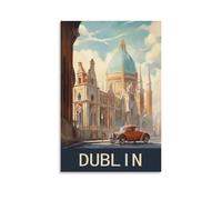 Vintage Metal Tin Sign Funny Dublin Irelands Landscape Wall Decor Kitchen Garage Dining Room Home Decor Hotel Decor Gift 30x30cm