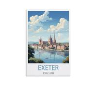 Vintage Metal Tin Sign Funny Exeter Englands Vintage Plaques Poster Plaque Decor Retro Posters Gallery Wall Art Print 30x30cm