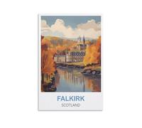 Vintage Metal Tin Sign Funny Falkirk Scotland Vintage Plaques Poster Plaque Decor Retro Posters Gallery Wall Art Print 30x30cm