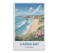 Vintage Metal Tin Sign,Home & Coffee Decor, Unique Garden & Kitchen Poster, Great Present for Free Spirits，Carbis Bay Cornwall 30x40cm(12x16 Zoll) A964
