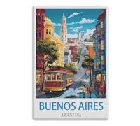 Vintage Metal Tin Sign,Home & Coffee Decor, Unique Garden & Kitchen Poster, Great Present for Free Spirits，Buenos Aires Argentina30x40cm(12x16 Zoll) A604