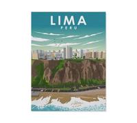Vintage Metal Tin Sign,Lima, Peru,Funny Bathroom Decor, Restroom Decoration, Funny Bathroom Wall Art Tin plaque-yV1140(8x12Inch)