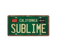 Vintage Metal Tin Sign Long Beach California Sublime Poster Grunge Hippie Room Decor Rock Band Posters Sublime Tapestry Funny Street Signs For Bedroom Wall Aesthetic 90s Bathroom Sign 12 X 6 Inch