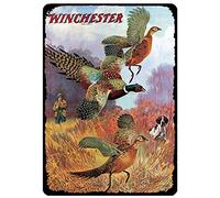 Vintage Metal Tin Sign Pheasants on The Rise Winchester Firearm Hunting Hunter for Home Bar Pub Kitchen Garage Restaurant Wall Deocr Plaque Signs 8x6inch