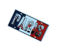Vintage Metal Tin Sign Plaque Wall Decor Art Poster Sheet Cafe Decor PARIS, license plate 33