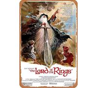 Vintage Metal Tin Sign Retro Metal Sign Lord of the Rings 1978 Vintage Poster Reprint - Fantasy Cartoon Movie Home Decor in Poster Print or Canvas Art Home Bar Pub Garage Decor Gifts Home Wall Art