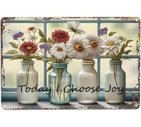 Vintage Metal Tin Sign Today I Choose Joy Sign Funny Tin Signs Vintage Posters For Home Kitchen Office Coffee Bar Wall Art Sign 6x8 Inch