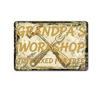 Vintage Metal Tin Sign Toys Fixed Free Wall Art Home Kitchen, 8x12 Inch | Metal Tin Sign wall plaque, rustproof metal material, indoor outdoor hanging art decoration for home cafe pub