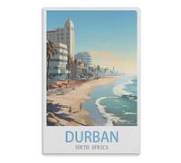 Vintage Metal Tin Sign Wall Decor Decorative Tin Sign Funny Art Plaque Poster for Home Kitchen Bar Club DecorationDurban South Africa 20x30cm(8x12 Zoll) A873