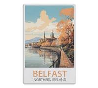 Vintage Metal Tin Sign Wall Decor Decorative Tin Sign Funny Art Plaque Poster for Home Kitchen Bar Club DecorationBelfast Northern Ireland15 x 40 cm( 6 x 16 inch)A773