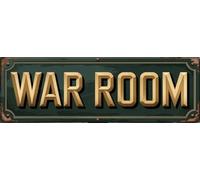 Vintage Metal Tin Sign WAR ROOM 4''x16'' inch, Street Sign for Home, Restaurant, Bar, Cafe, Garage - Retro Wall Decor Plaque