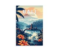 Vintage Metal Tin Signs Bali Indonesia Ideal for Pub shed Bar Office Man Cave Home Bedroom Dining Room Kitchen Gift 20x30cm