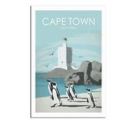 Vintage Metal Tin Signs Cape Town South Africa Penguin Ideal for Pub Shed Bar Office Man Cave Home Bedroom Dining Room Kitchen 15x30CM