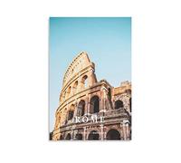 Vintage Metal Tin Signs Colosseum Rome Italy Ideal for Pub shed Bar Office Man Cave Home Bedroom Dining Room Kitchen Gift 15x30cm