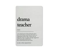 Vintage Metal Tin Signs Drama Teacher Definition Retro Tin Sign Home Decor A Very Special Person Who Passionately Shares Their Love Painting Poster Best Drama Teacher Gift 8X12 Inch