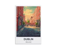Vintage Metal Tin Signs,Dublin Irelands,Wall Poster Retro Tin Sign Metal Plaque for Bar Wall Decor Home Living Room Wall Art Decor 20x30cm
