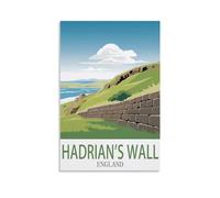 Vintage Metal Tin Signs Hadrian's Wall England Ideal for Pub Shed Bar Office Man Cave Home Bedroom Dining Room Kitchen 30x40cm