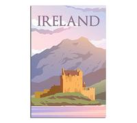 Vintage Metal Tin Signs Ireland Skyline Ideal for Pub Shed Bar Office Man Cave Home Bedroom Dining Room Kitchen 15x30CM