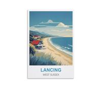 Vintage Metal Tin Signs Lancing West Sussex Wall Poster Retro Tin Sign Metal Plaque for Bar Wall Decor Home Living Room Wall Art Decor 30x40cm