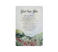 Vintage Metal Tin Signs Memorial Bereavement Poem God Saw You Retro Tin Sign Home Decor Floral Sympathy Poetry Painting Poster 8X12 Inch
