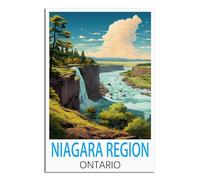 Vintage Metal Tin Signs Niagara Region Ontario Wall Art Vintage Decor for Man Cave Garages Home Bedroom Retro Decor 15x30cm