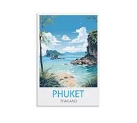 Vintage Metal Tin Signs Phuket Thailand Wall Art Vintage Decor for Man Cave Garages Home Bedroom Retro Decor 15x30cm