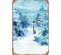 Vintage Metal Tin Signs The Chronicles of Narnia: The Lion, the Witch and the Wardrobe 2005 movie Poster Tin Sign Wall Plaque Wall Art Funny Gifts for Man Cave Cafe Bar Pub Club Home Decor 12×8 inch
