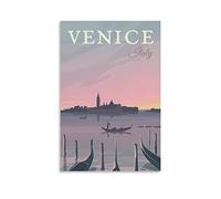 Vintage Metal Tin Signs Venice Italy Vintage Tin Sign Metal Retro Art Wall Poster for Home Club Garden Decor 20x30cm