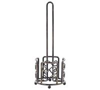 Vintage Metal Toilet Paper Stand Holder 41 cm Bathroom Accessories Black Mandi