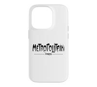 Vintage Metropolitain Paris Metro Sign Black Print Case for iPhone 14 Pro