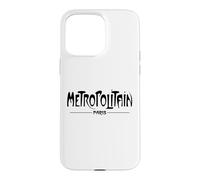 Vintage Metropolitain Paris Metro Sign Black Print Case for iPhone 15 Pro Max