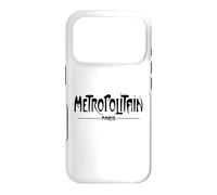 Vintage Metropolitain Paris Metro Sign Black Print Case for iPhone 17 Pro