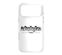 Vintage Metropolitain Paris Metro Sign Black Print Case for iPhone 17 Pro Max