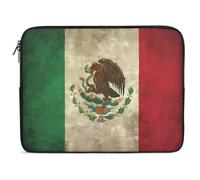 Vintage Mexico Flag Laptop Sleeve Multi Size Computers Notebook Zippered Protective Bag for Office Travel Camping