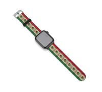 Vintage Mexico Flag Silicone Watchband Compatible with IWatch Classic Replacement Strap Soft Wristbands for Men Women 42mm/44mm