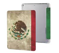 Vintage Mexico Flag Tablet Case with Pencil Holder Compatible with iPad 9th/ 8th/ 7th Lightweight Hard Protective Cover