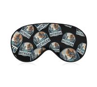 Vintage Michigan Dock on A Lake Blackout Sleep Mask for Side Sleeper Soft Covers for Travel Essentials Nap