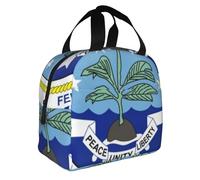 Vintage Micronesia National Emblem Print Lunch Bags Lunchbox Cooler Bag Kids Reusable Tote Unisex Insulated Lunch Box for Outdoor Picnic Work School Camping