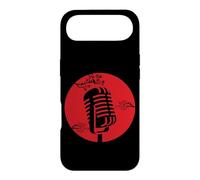 Vintage Microphone Cherry Blossom Retro Music Case for iPhone Air