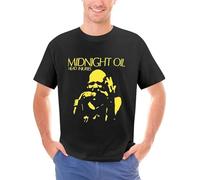 Vintage-Midnight-Oil-Head-Injuries-Album-Cover-Promo-T-Shirt Black L