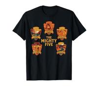 Vintage Mighty Five 5 National Parks Utah Hiking Camping T-Shirt