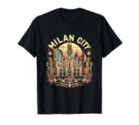 Vintage Milan Italy Gear | Retro Travel T-Shirt
