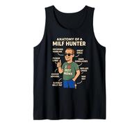 Vintage MILF Hunter Joke Meme Dad Humor Cheesy Pickup Line Tank Top