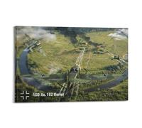 Vintage Military Aircraft Poster German Ao 192 Kurier Transport Aircraft Poster Decorative Painting Canvas Wall Posters And Art Picture Print Modern Family Bedroom Decor Posters 24x36inch(60x90cm)
