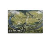 Vintage Military Aircraft Poster German Ao 192 Kurier Transport Aircraft Poster Decorative Painting Canvas Wall Posters And Art Picture Print Modern Family Bedroom Decor Posters 20x30inch(50x75cm)